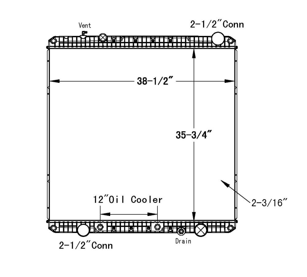 Freightliner Plastic Tank Radiator