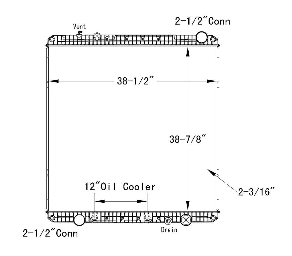 Freightliner Plastic Tank Radiator