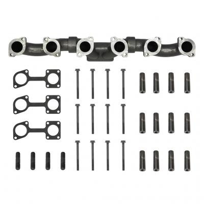 EXHAUST MANIFOLD KIT WITH STRAIGHT TURBO MOUNTING
