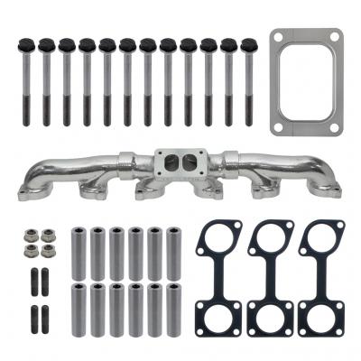 HI-PERFORMANCE EXHAUST MANIFOLD KIT 30° TURBO MOUNTING (Thermashield Coating)